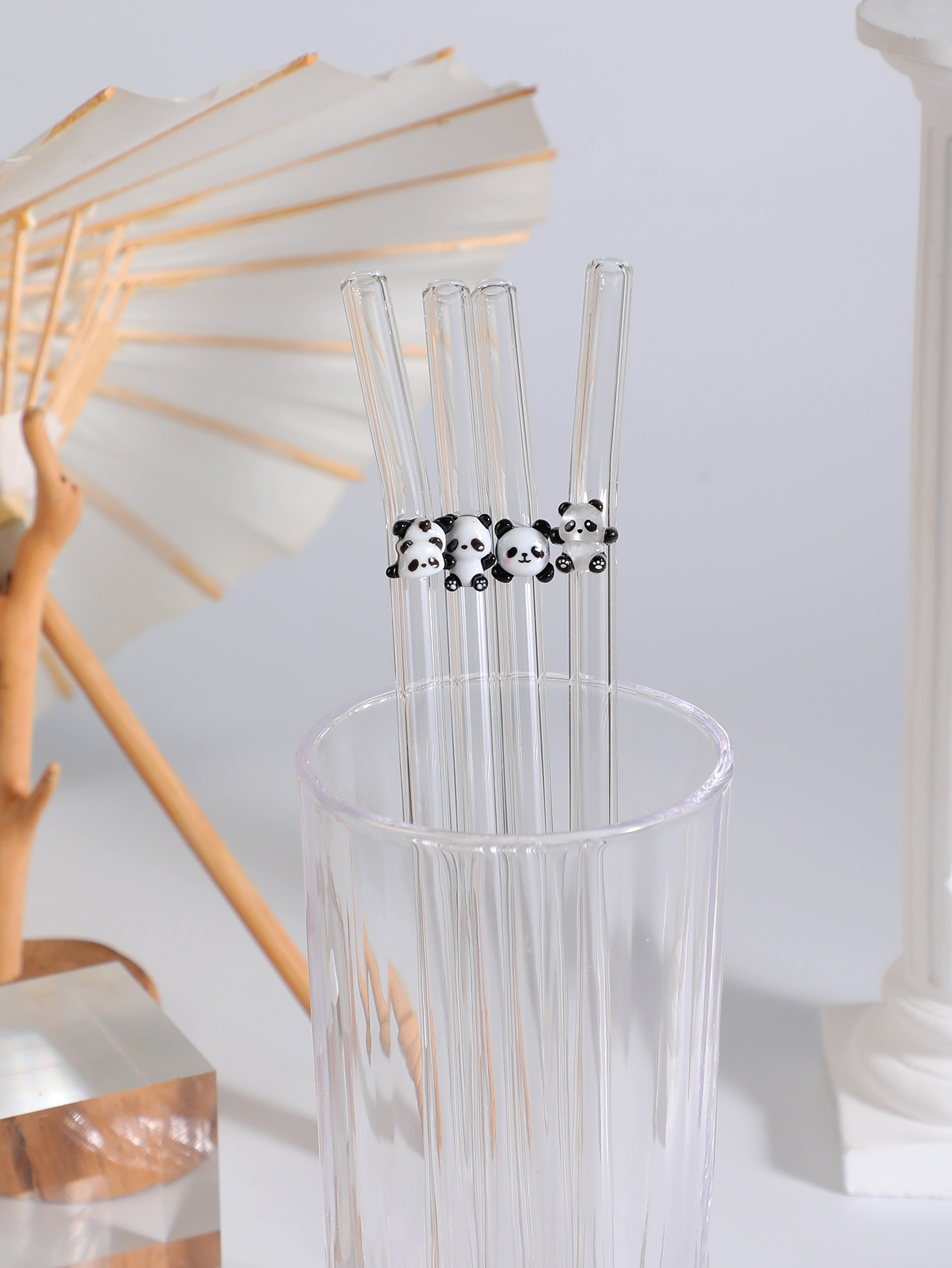 Reusable Straw - Pajita de vidrio doblada reutilizable con