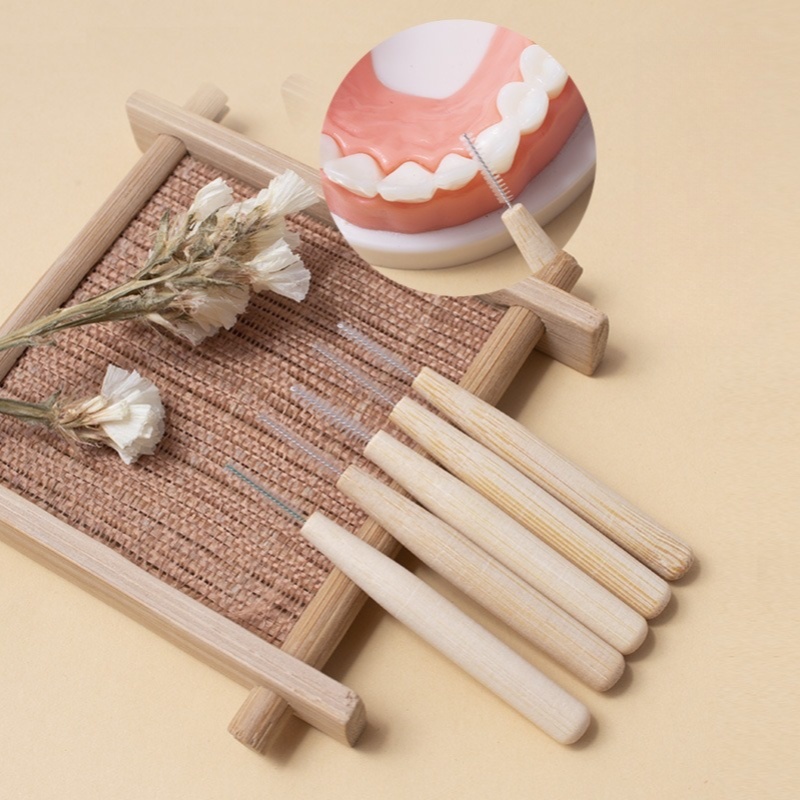 Bamboo Toothbrush - 2 uds cepillado Interdental de bambú