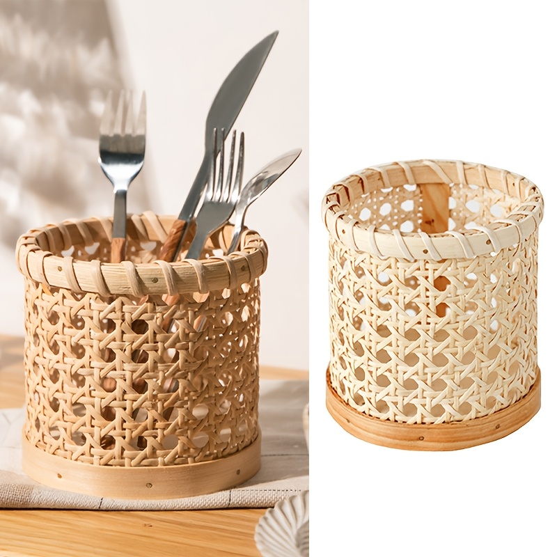 Bamboo Cutlery - Soporte para cubiertos de 1 pieza: