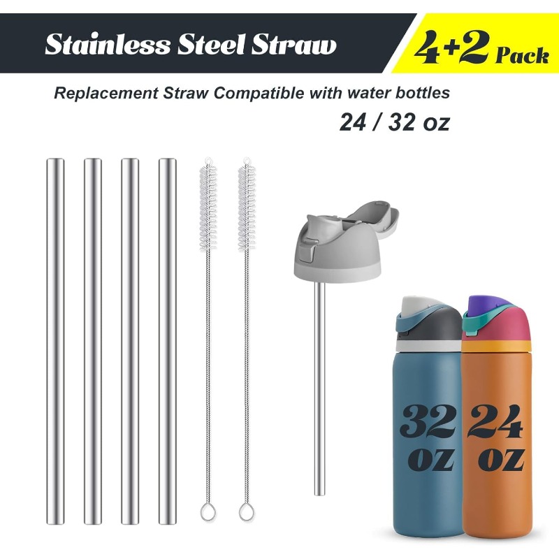 Reusable Straw - Pajita de Metal de Repuesto para