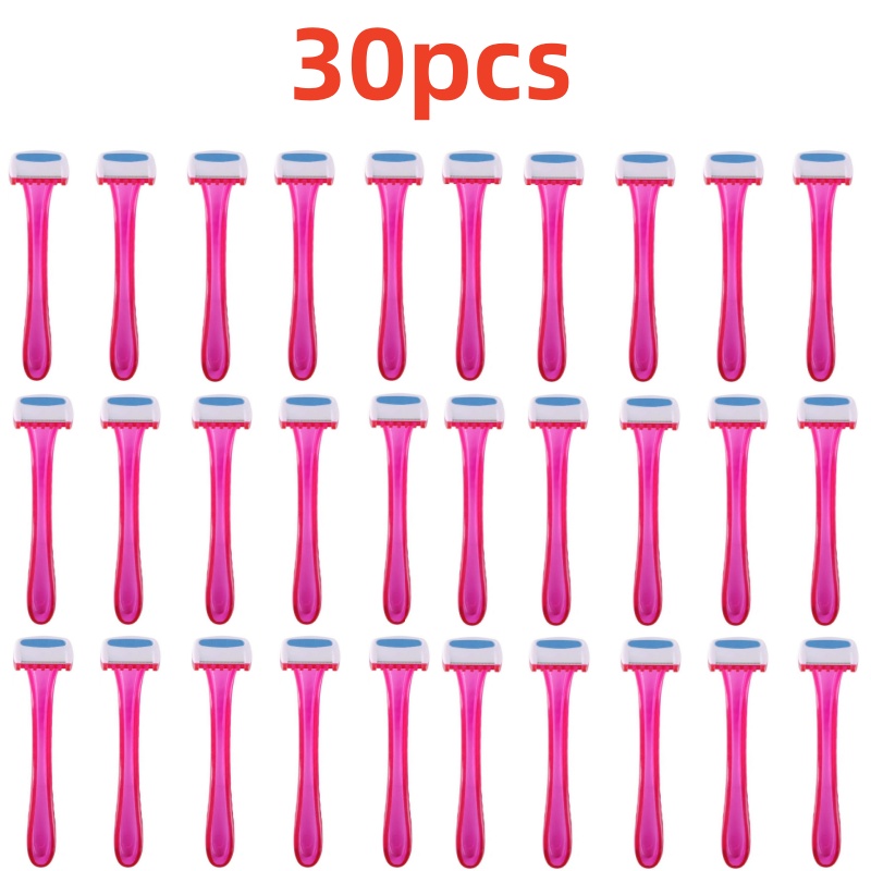 Safety Razor Handle - Paquete de 5-30 Depiladores Desechables para