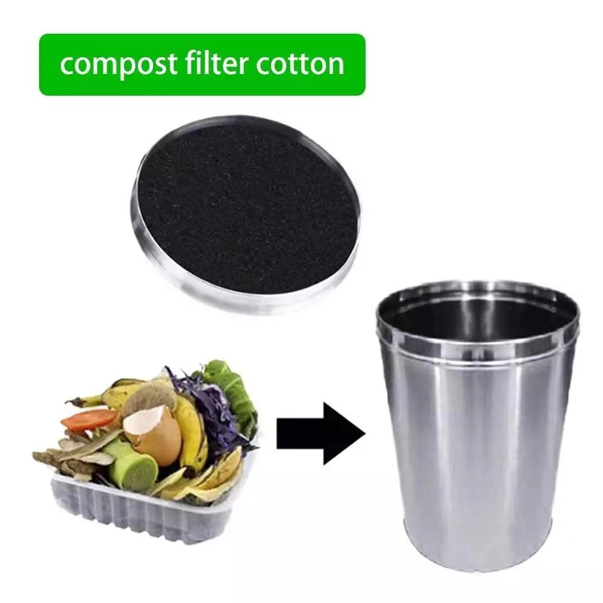 Compost Bin - AB09 Paquete de 12 Filtros de