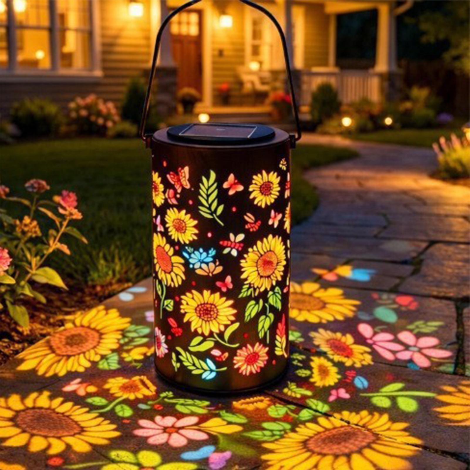 Lámpara Solar de Girasol, Resi - Solar Garden Light reseña y precio