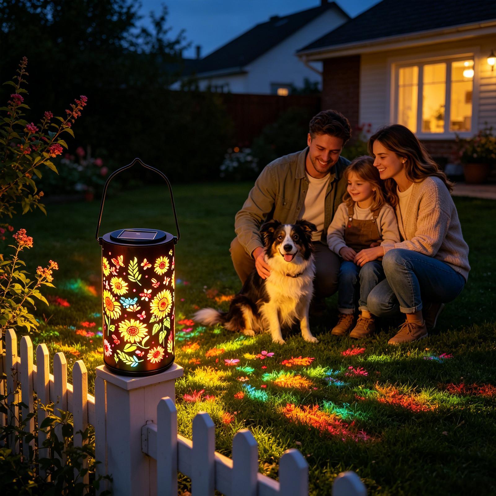 Lámpara Solar de Girasol, Resi - Solar Garden Light reseña y precio