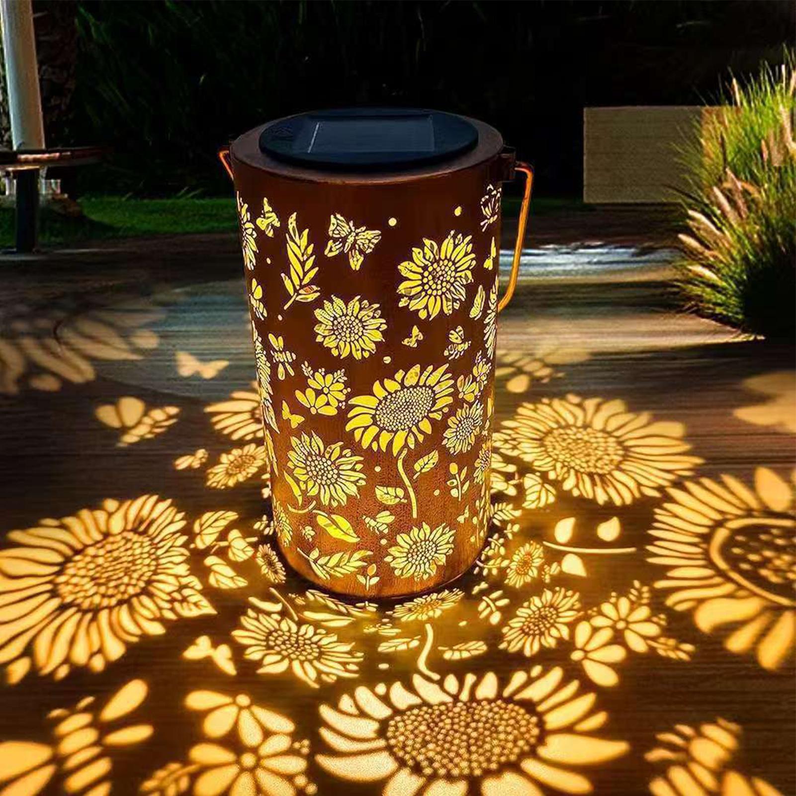 Lámpara Solar de Girasol, Resi - Solar Garden Light reseña y precio