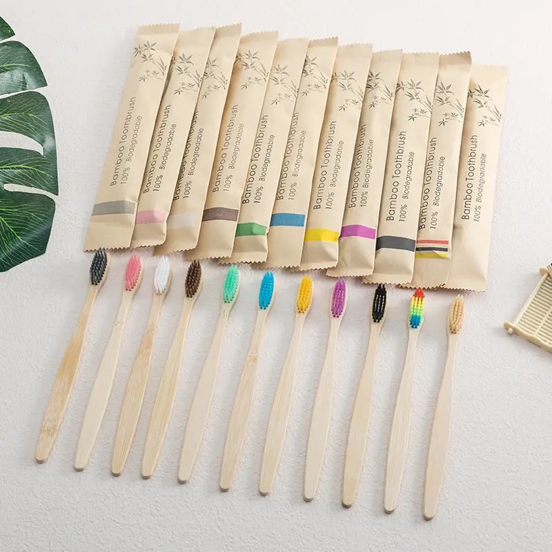 Paquete de 10 cepillos de dien - Bamboo Toothbrush reseña y precio