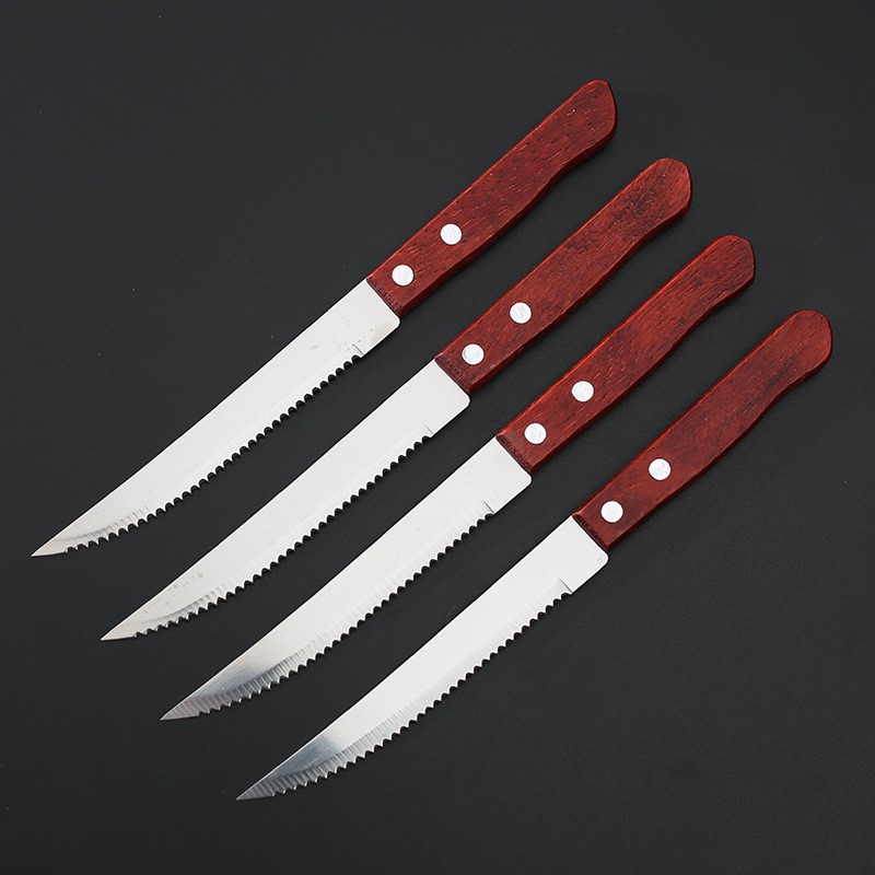 Cuchillo para carne de acero i - Bamboo Cutlery reseña y precio