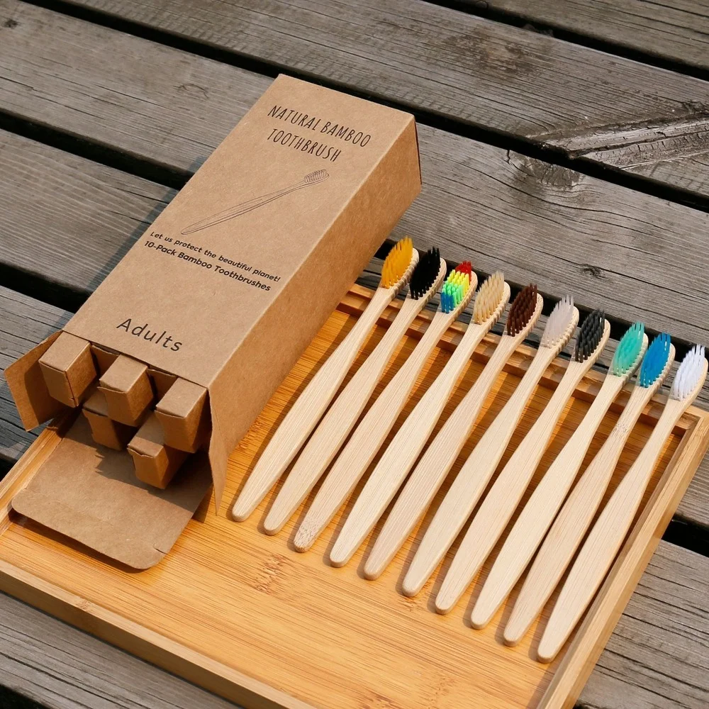 10 Uds cepillo de dientes colo - Bamboo Toothbrush reseña y precio