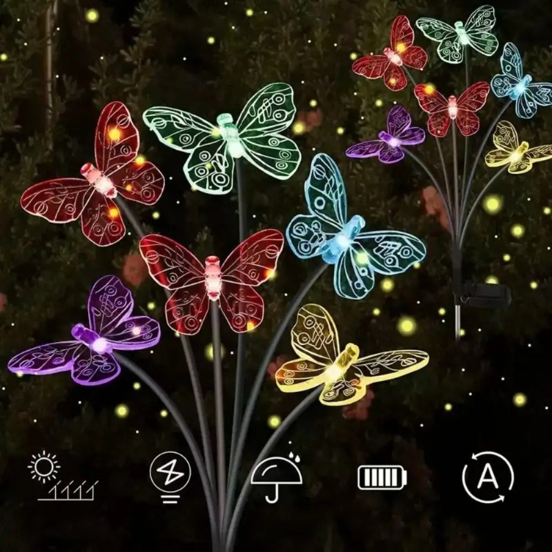 Luces de Mariposa con Energía  - Solar Garden Light reseña y precio