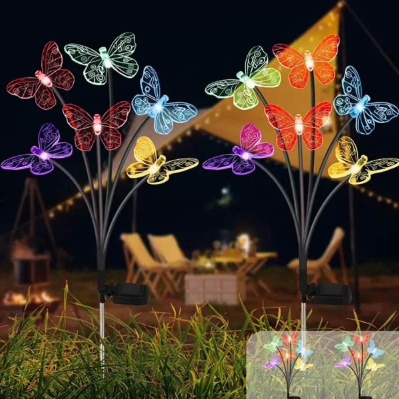 Luces de Mariposa con Energía  - Solar Garden Light reseña y precio