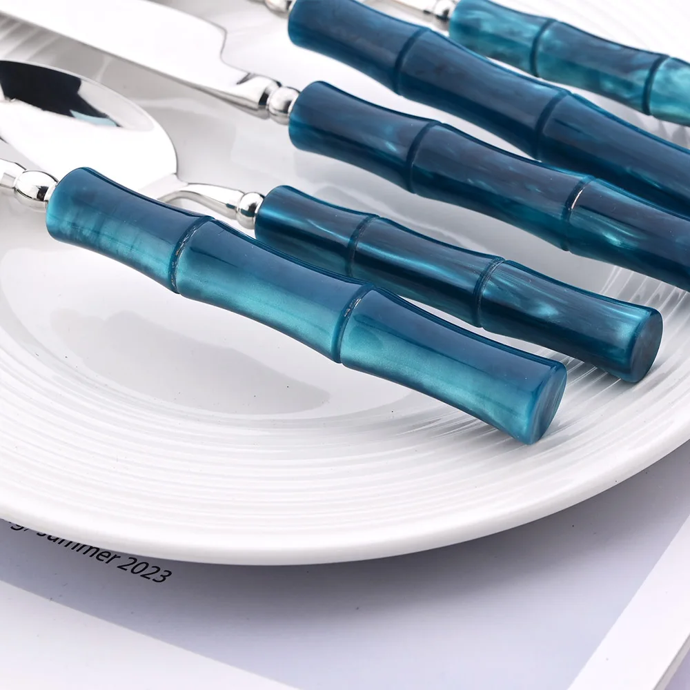 Juego de Cubiertos de Acero In - Bamboo Cutlery reseña y precio