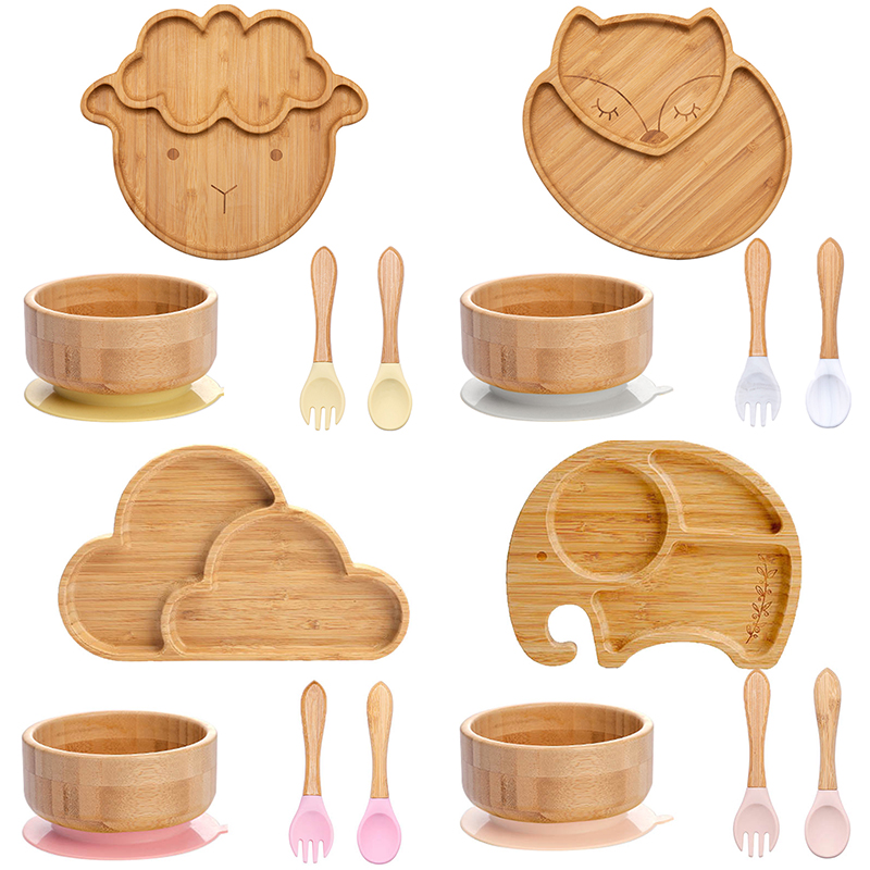 Vajilla de 4 piezas para niños - Bamboo Cutlery reseña y precio
