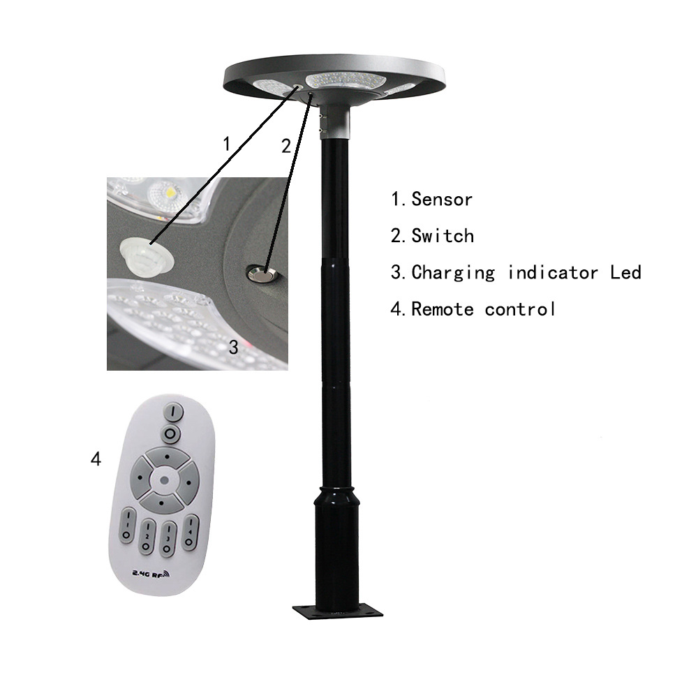Lámpara Solar LED UFO Impermea - Solar Garden Light reseña y precio